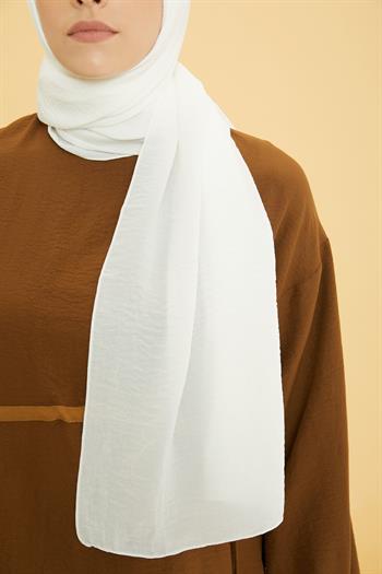 Armine Caz Şal - İnci Beyaz 4073