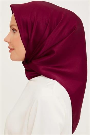 Armine Düz İpek Eşarp - 03 Bordo Sura