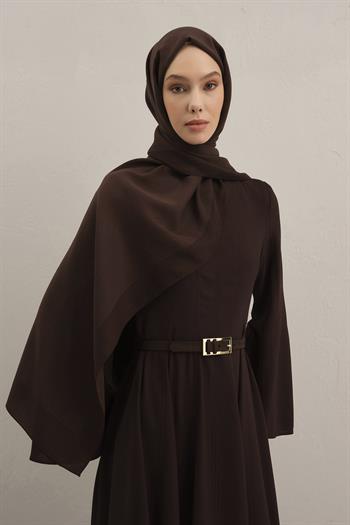 Armine Düz Lyocell Şal - Acı Kahve 10