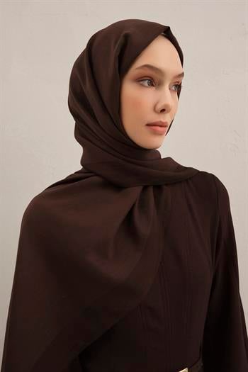 Armine Düz Lyocell Şal - Acı Kahve 10