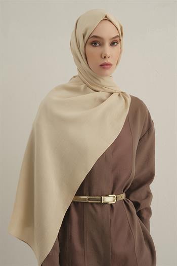 Armine Düz Lyocell Şal - Bej 64