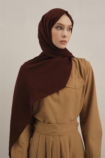 Armine Düz Lyocell Şal - Bordo 32