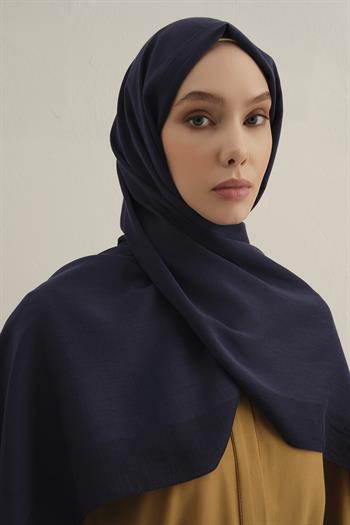 Armine Düz Lyocell Şal - Lacivert 02