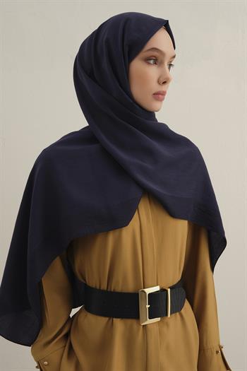 Armine Düz Lyocell Şal - Lacivert 02