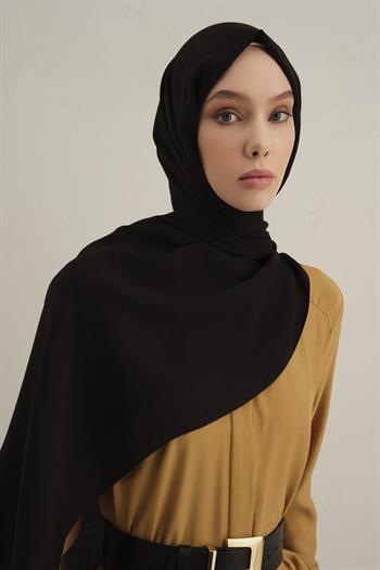 Armine Düz Lyocell Şal - Siyah 01