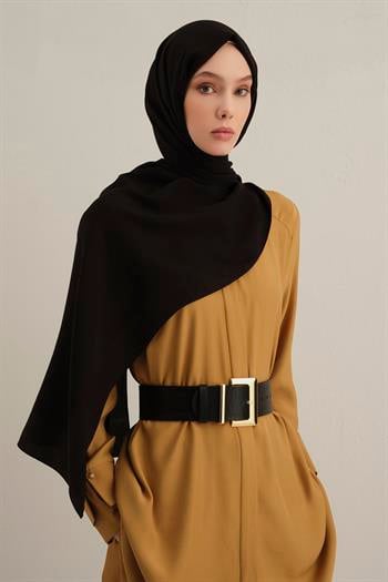 Armine Düz Lyocell Şal - Siyah 01