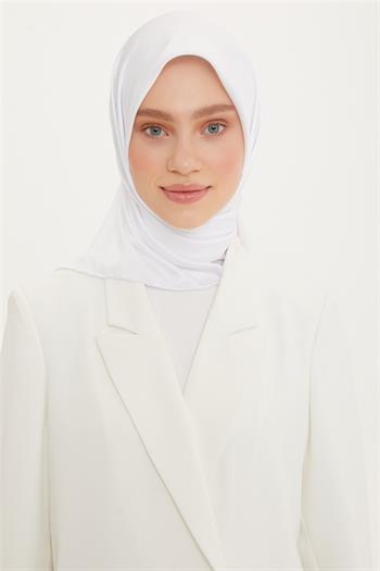 Armine Düz Twill Eşarp - Beyaz 147