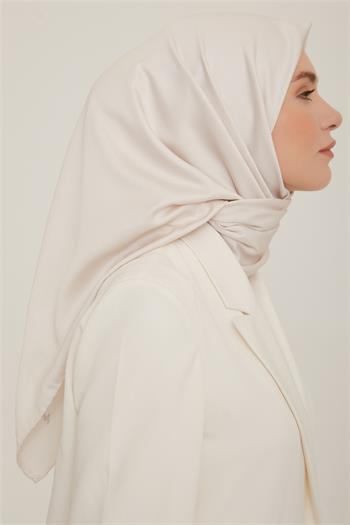 Armine Düz Twill Eşarp - Ekru 768