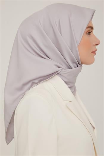 Armine Düz Twill Eşarp - Gümüş 766