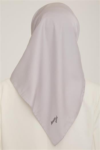 Armine Düz Twill Eşarp - Gümüş 766