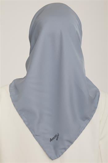 Armine Düz Twill Eşarp - Metalik Mavi 784