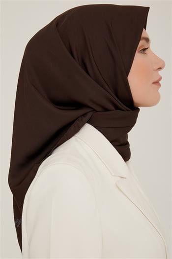 Armine Düz Twill Eşarp - Acı Kahve 780