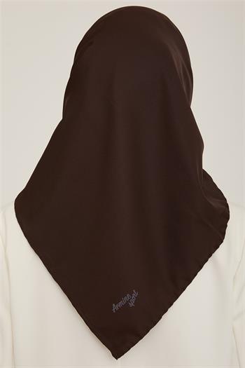 Armine Düz Twill Eşarp - Acı Kahve 780