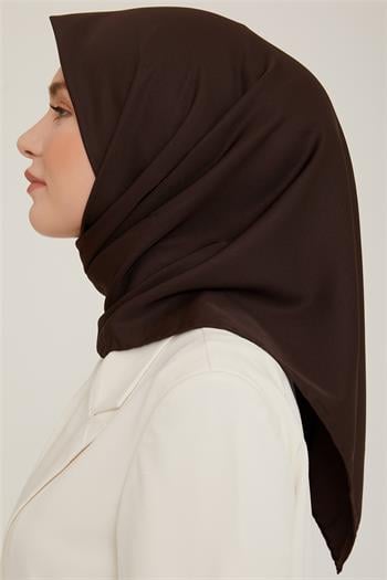 Armine Düz Twill Eşarp - Acı Kahve 780