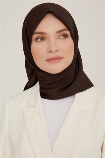 Armine Düz Twill Eşarp - Acı Kahve 780
