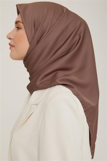 Armine Düz Twill Eşarp - Koyu Vizon 783