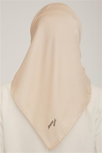 Armine Düz Twill Eşarp - Koyu Krem 769