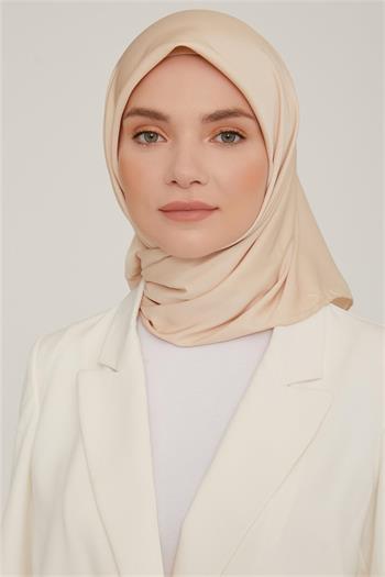 Armine Düz Twill Eşarp - Koyu Krem 769