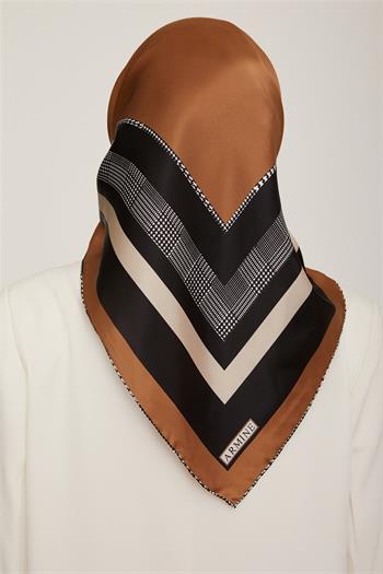 Armine İpek Eşarp 2023 Kış 8811-37 Twill