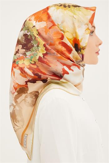 Armine İpek Eşarp 2023 Yaz 8951-32 Twill