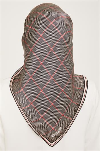 Armine İpek Eşarp 2024 Kış - 9029-09 Gri Twill
