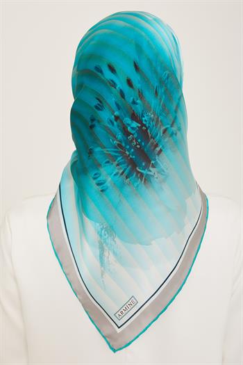 Armine İpek Eşarp 2024 Yaz - 9100-34 Mint Twill
