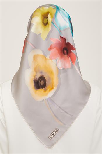 Armine İpek Eşarp 2024 Yaz - 9105-82 Twill