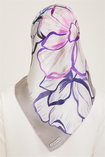 Armine İpek Eşarp 2024 Yaz - 9110-35 Twill