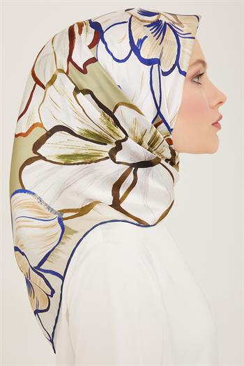 Armine İpek Eşarp 2024 Yaz - 9110-83 Twill