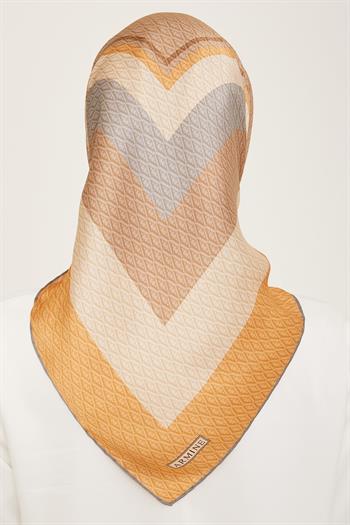 Armine İpek Eşarp 2024 Yaz - 9111-07 Camel Twill