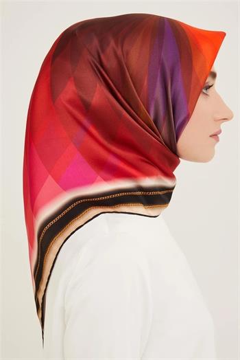 Armine İpek Eşarp 2024 Yaz - 9112-39 Pembe Twill