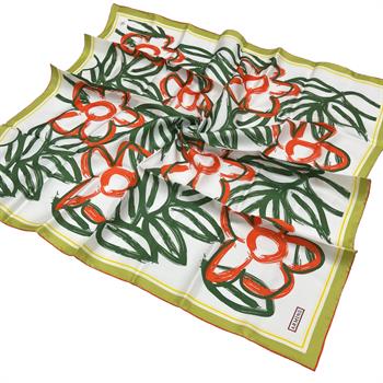 Armine İpek Eşarp 2024 Yaz - 9123-34 Yeşil Twill