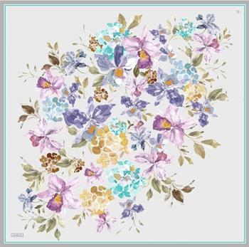 Armine İpek Eşarp 2024 Yaz - 9127-31 Gri Twill