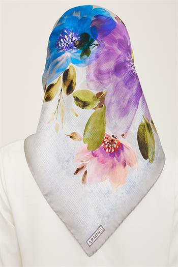Armine İpek Eşarp 2024 Yaz - 9133-33 Twill