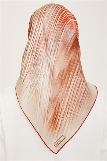 Armine İpek Eşarp 2024 Yaz - 9143-07 Bakır Twill