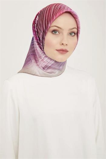 Armine İpek Eşarp 2024 Yaz - 9143-34 Mor Lila Twill