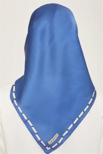 Armine İpek Eşarp 2024 Yaz - 9165-37 İndigo Sura