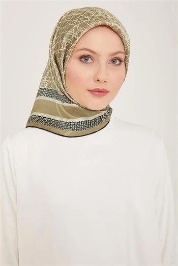 Armine İpek Eşarp 2024 Yaz - 9167-34 Camel Twill