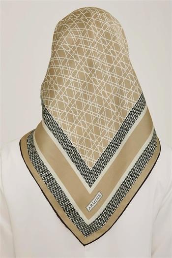 Armine İpek Eşarp 2024 Yaz - 9167-34 Camel Twill