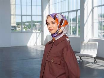 Armine İpek Eşarp 2025 Kış - 9200-06 Twill