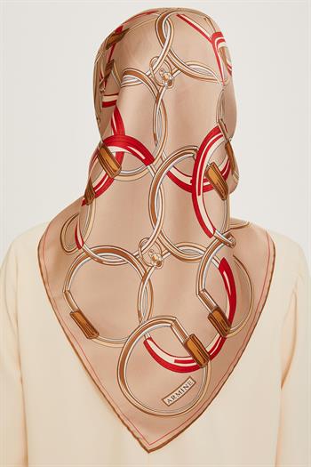Armine İpek Eşarp 2025 Kış - 9203-05 Camel Twill