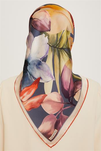 Armine İpek Eşarp 2025 Kış - 9205-05 Krem Sura