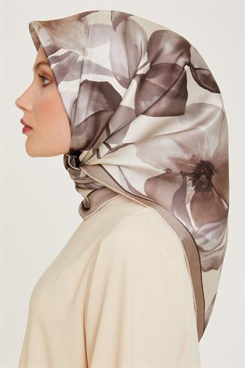 Armine İpek Eşarp 2025 Kış - 9205-33 Taş Ekru Sura