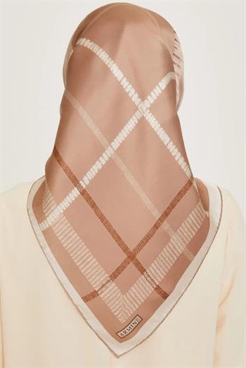 Armine İpek Eşarp 2025 Kış - 9206-85 Vizon Twill