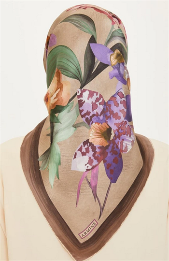 Armine İpek Eşarp 2025 Kış - 9215-35 Twill
