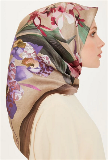 Armine İpek Eşarp 2025 Kış - 9215-35 Twill