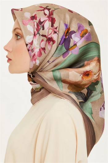 Armine İpek Eşarp 2025 Kış - 9215-35 Twill