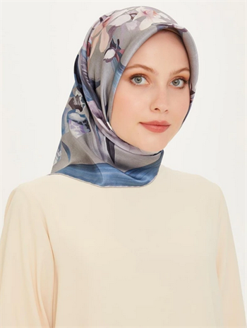 Armine İpek Eşarp 2025 Kış - 9215-37 Twill