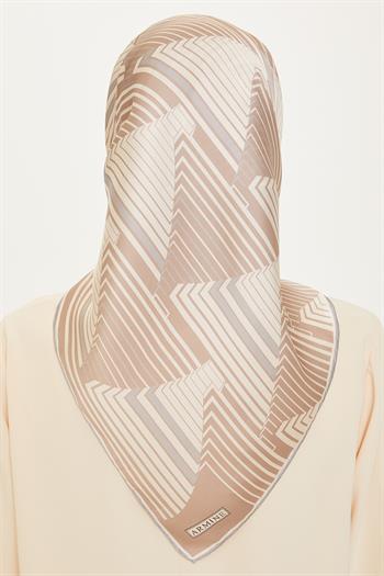 Armine İpek Eşarp 2025 Kış - 9218-83 Taş Twill