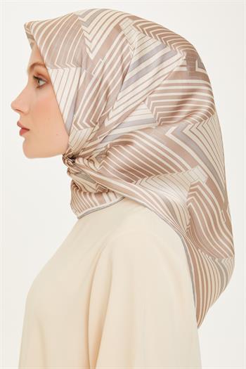 Armine İpek Eşarp 2025 Kış - 9218-83 Taş Twill